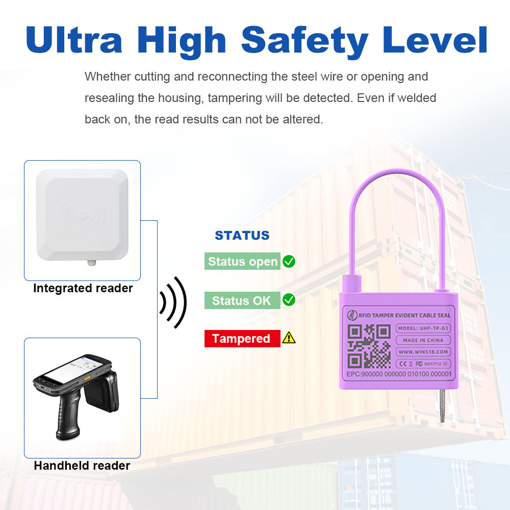 Three-state UHF RFID Tamper Evident Seal